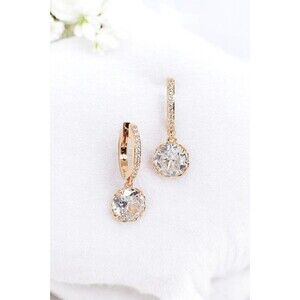 Kate Spade That Sparkle Pave Huggies Earrings in Gold